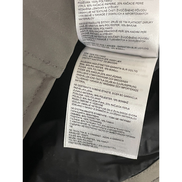 Canada Goose Men's Wyndham Parka Black Label Coastal Gray Sz XL Quilted NWT - Picture 10 of 16